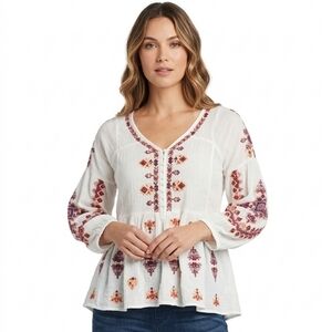 Free People Vintage Peplum Top